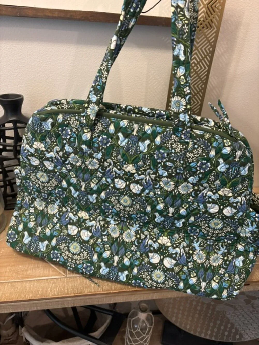 NEW Vera Bradley Enchanted Woods 2Pc Large Travel Duffel & Weekender Set